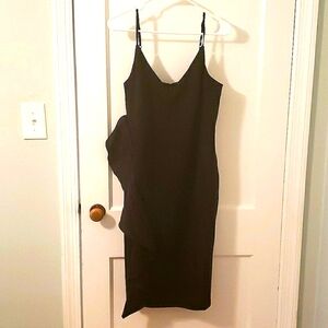 NWOT WHBM Little Black Ruffle Dress, Size 14